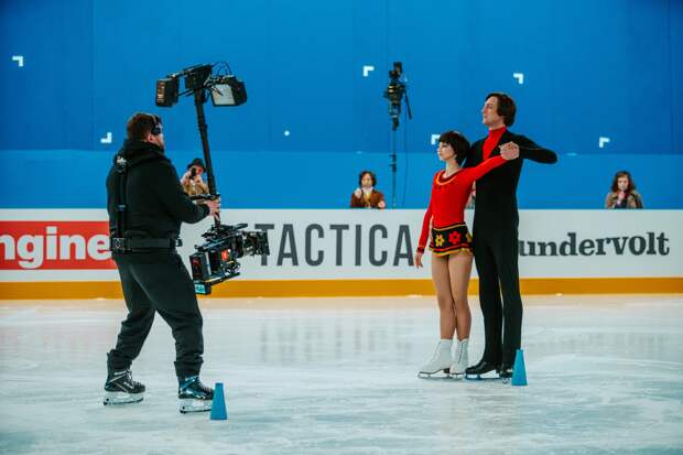 Кадр со съемок к/ф "Роднина" 2025 г.