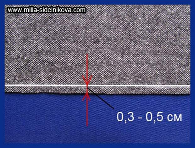 Фальшивая подгибка изделия МК (diy)