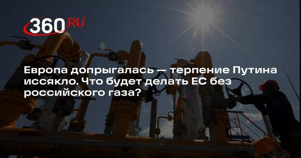 Политолог Дудчак: России давно пора перестать снабжать Европу газом