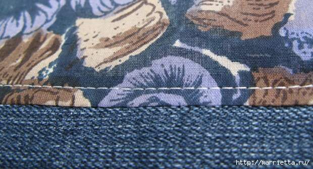 Подушка из джинсов для садовой скамейки (17) (510x276, 172Kb)