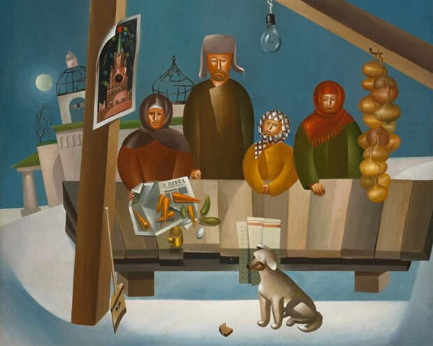 В. А. Овчинников, «Базар», 1976 год