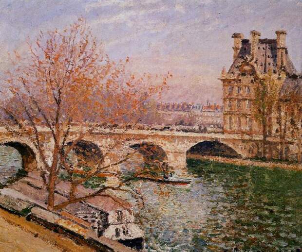 The Pont Royal and the Pavillion de Flore. (1903). Писсарро, Камиль