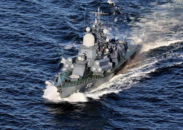 Корабль Балтийского флота выполнил комплекс артиллерийских стрельб в акватории Балтийского моря
