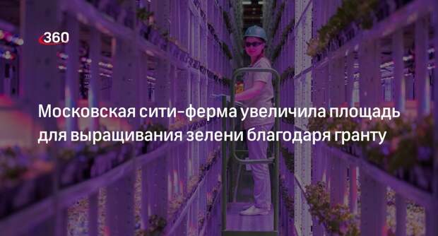 Москва помогла сити-ферме увеличить площадь для выращивания зелени в 17 раз