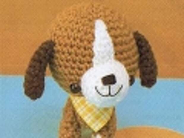 Вязаная собачка крючком Вязаная собачка крючком