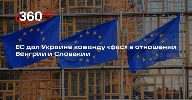 ЕС дал Украине команду «фас» в отношении Венгрии и Словакии