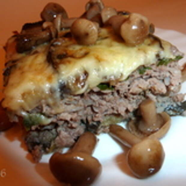 Запеканка мясная с баклажанами и рисом