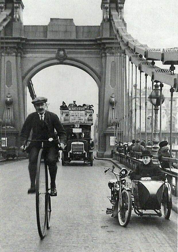 Мост Хаммерсмит в Лондоне, 1900. Весь Мир в объективе, ретро, старые фото