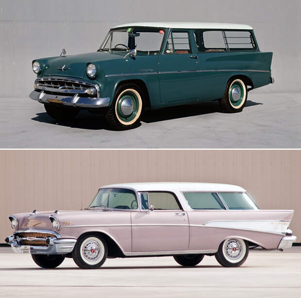Prince Skyway Van (1960) и Chevrolet Nomad (1957)