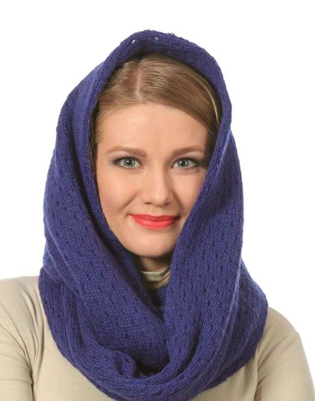 Стильный шарф-капор: отличная альтернатива шапке
