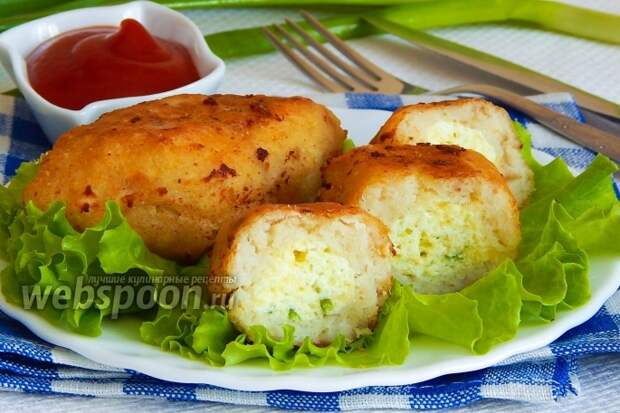 Фото Зразы рыбные с яйцом и сыром