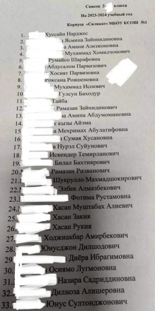 В России собираются запретить обучать больше трёх детей мигрантов в одном классе или группе детсада.  Рекомендации регионам уже прописало Минпросвещения РФ