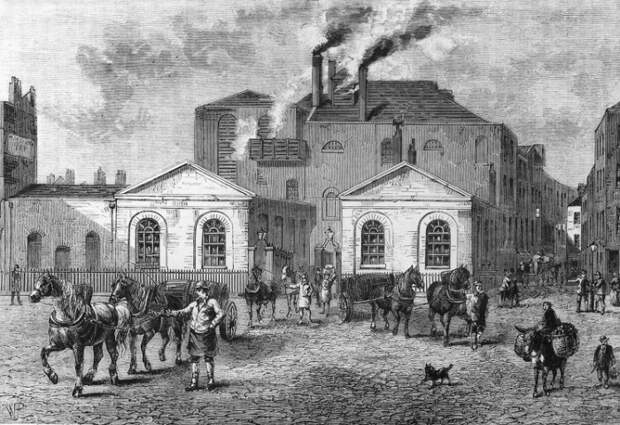 Пивоварня «Подкова», Тотенхем-Корт-Роуд через 15 лет после трагедии, 1830 год