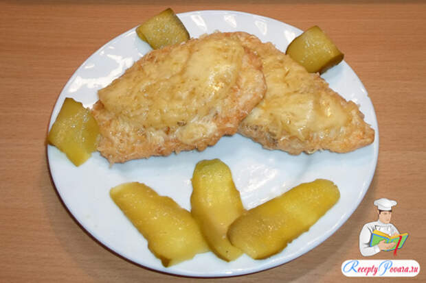 Куриные отбивные с ананасом 