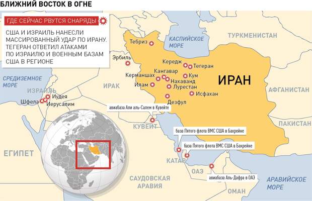 Ближний Восток в огне. Операции США и Израиля против Ирана