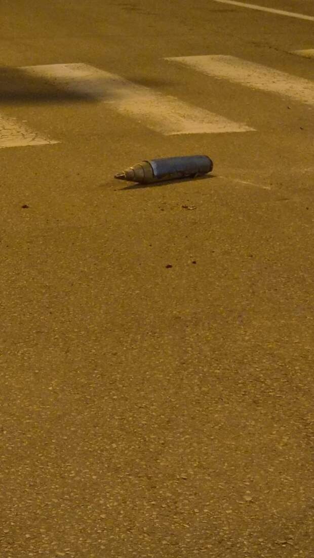 Прилет кассетной ГЧ иранской баллистической ракеты по центральному Израилю