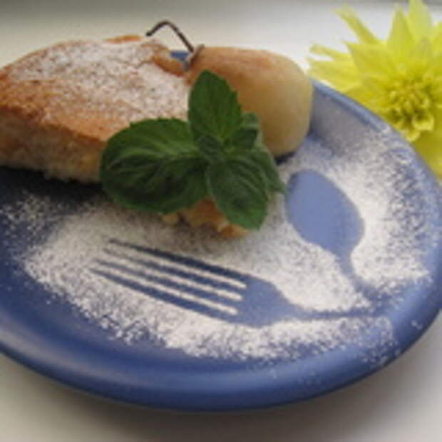 Бисквит с грушами (проще не бывает)
