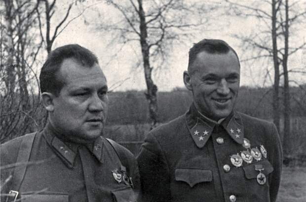 А. А. Лобачёв и К. К. Рокоссовский. 10 октября 1941 года.
