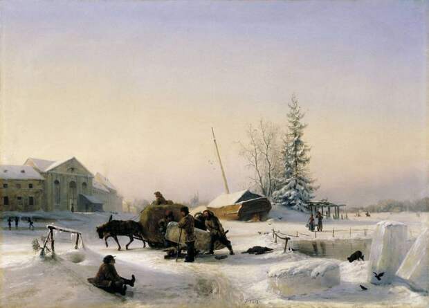 Лагорио - Возка льда. 1849