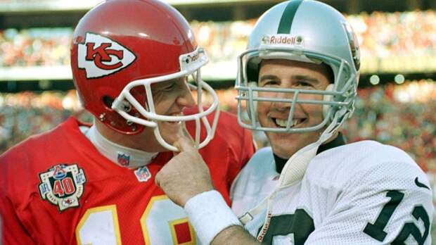 Elvis Grbac and Rich Gannon
