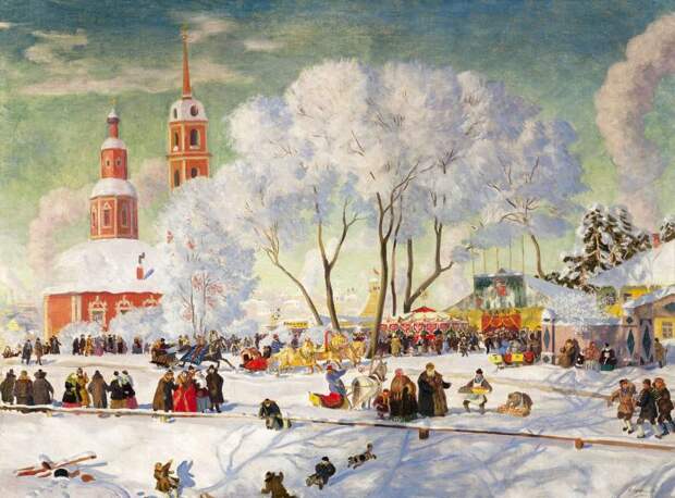 Кустодиев - Масленица. 1920