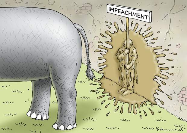 Провал импичмента Трампа в карикатурах