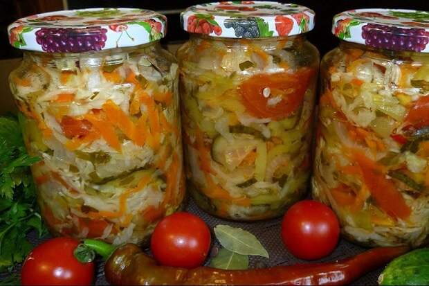 Капустный салат «Белоцерковский» на зиму