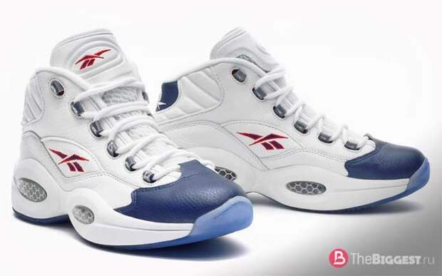 Дорогие баскетбольные кроссовки Reebok Question