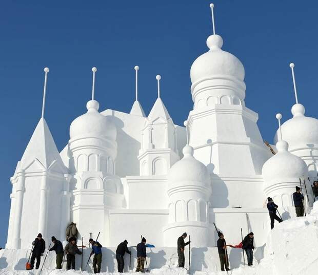 Харбинский фестиваль льда и снега харбин, Китай, Снег, скульптура, фестиваль, длиннопост