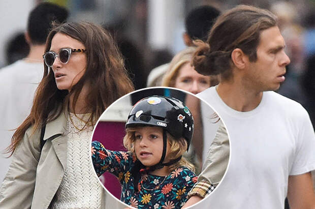 Редкий семейный выход: Кира Найтли с мужем и детьми на прогулке в Лондоне