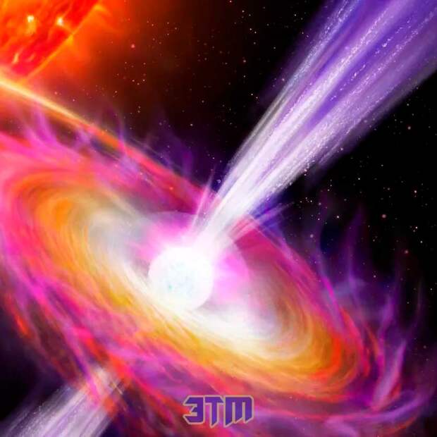 Впервые были измерены скорости джетов нейтронной звезды