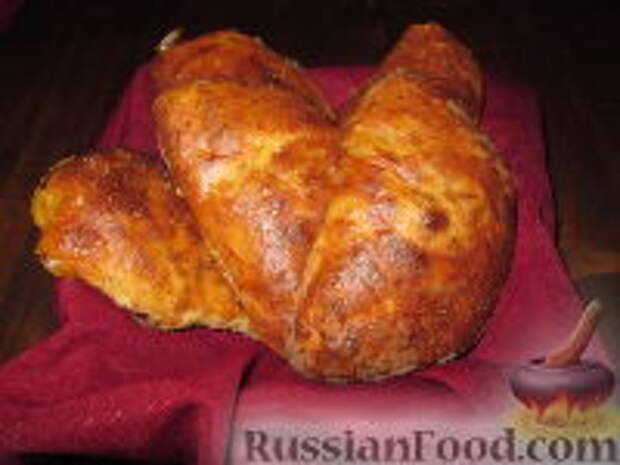 Фото к рецепту: Сочни с ветчиной, сыром и грибами
