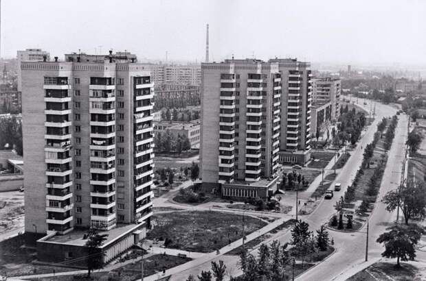 Серии жилых домов в Шуменском микрорайоне. 