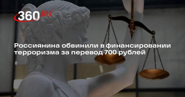 Россиянина обвинили в финансировании терроризма за перевод 700 рублей
