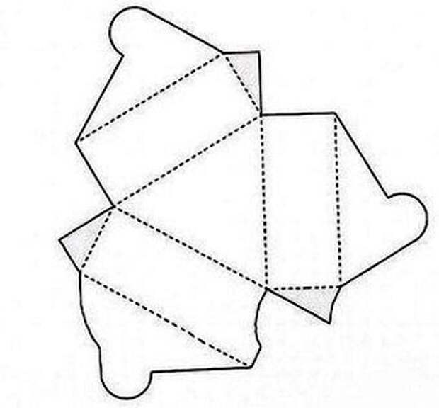 Схема подарочной коробочки