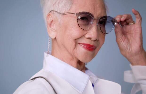 Старейшая модель Азии, 96-летняя красавица с прямой спиной, доказывает, что начать никогда не поздно