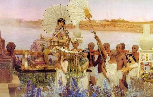 Сэр Ло́уренс А́льма-Таде́ма. Обретение Моисея. 1904 г.