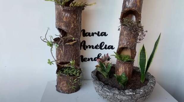 Как сделать декоративное кашпо из пластиковой трубы