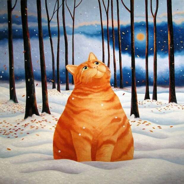 Славные кошки от художницы Вики Маунт (27 работ)