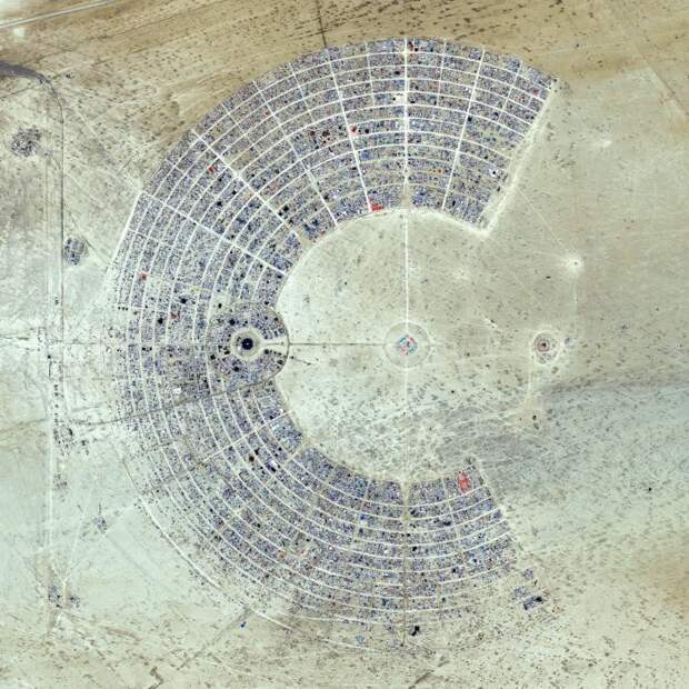 Фестиваль «Burning Man», США вид сверху, изменения, планета, последствия, фото, человек
