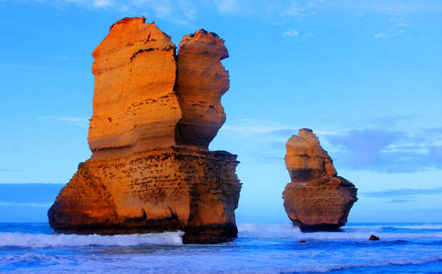 Скала "12 апостолов", Грейт Оушен Роад, Австралия геология, история с географией, красота, скалы