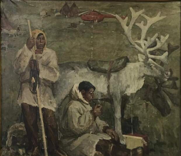 М. М. Отвагин, «У Оленеводов Чукотки», 1960-е гг.