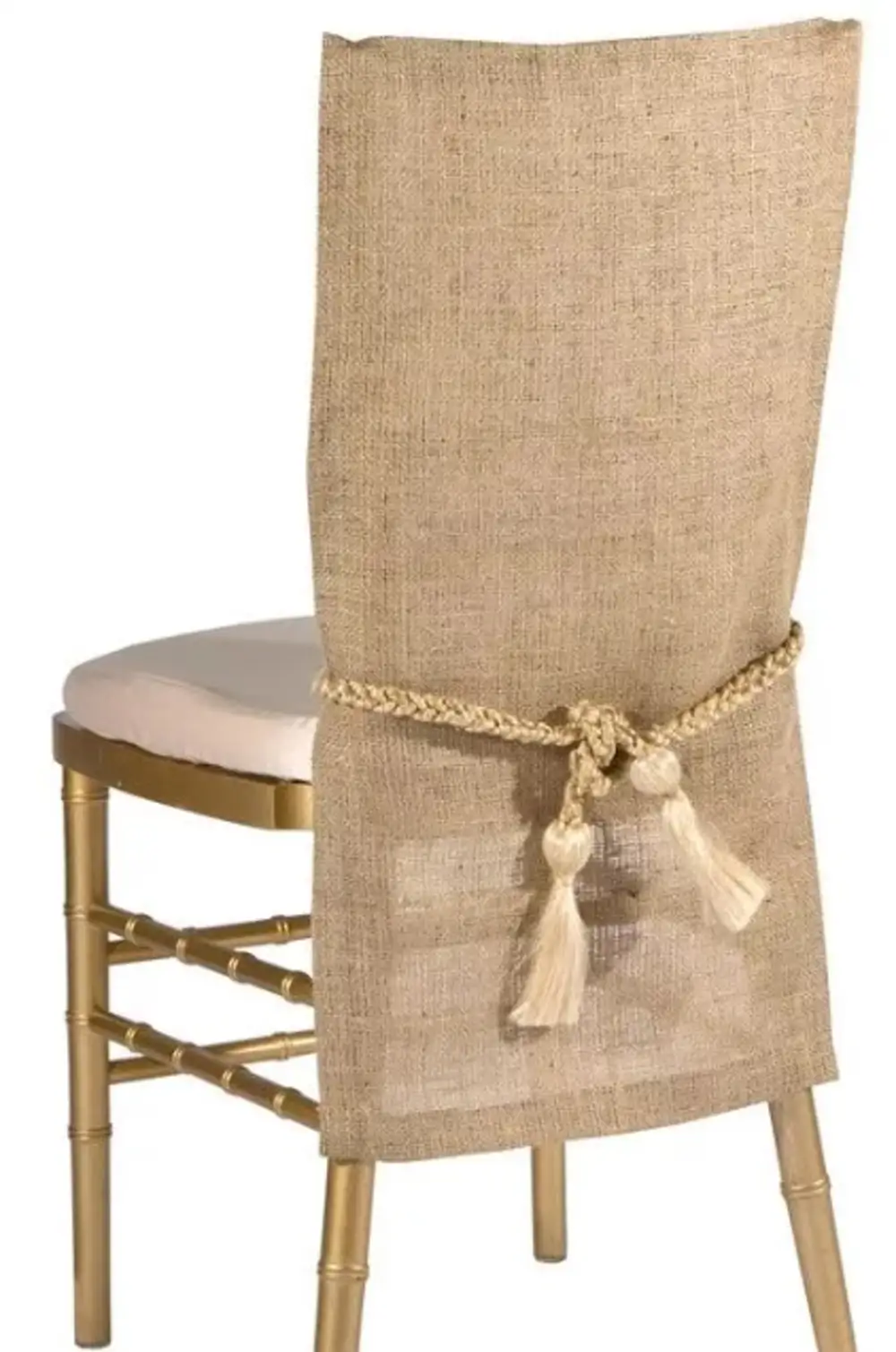 Чехлы на стулья со спинкой из Мешковины
