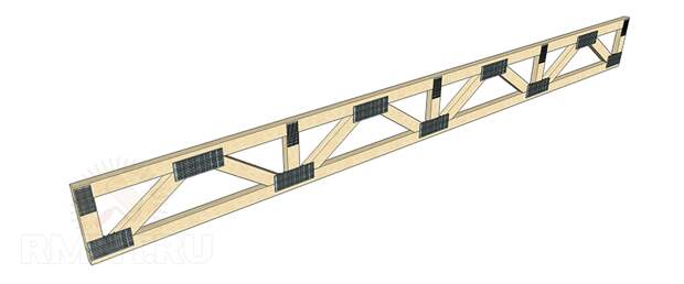 Деревянная ферма перекрытия