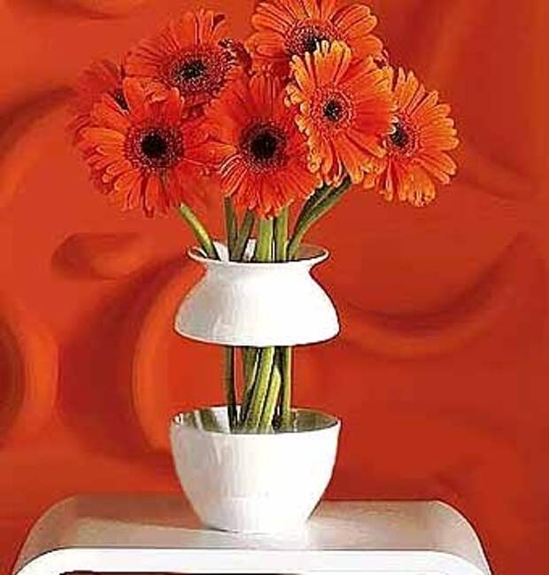 необычная ваза для цветов