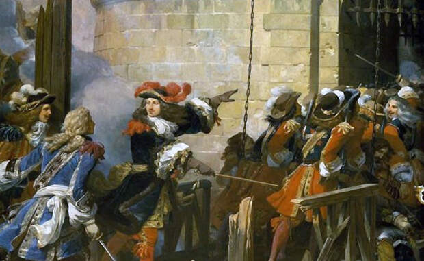 Французские мушкетеры Мало кому известно, что французские мушкетеры были неким прообразом современных элитарных войсковых подразделений. В отряд набирались только хорошо подготовленные бойцы, ведь им предстояло охранять самого короля Франции. К тому же, мушкетеры одинаково эффективно действовали и в ближнем, и в дальнем бою.