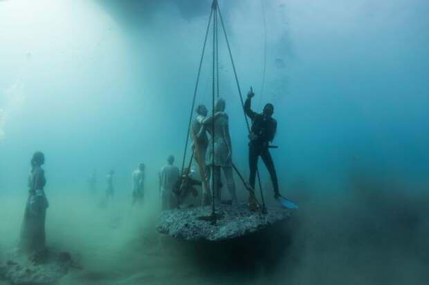 Museo Atlantico: захватывающий подводный музей Museo Atlantico, интересно, красота, музей, под водой, подводный музей, статуи, удивительно
