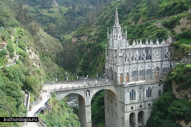 Собор Las Lajas в Колумбии