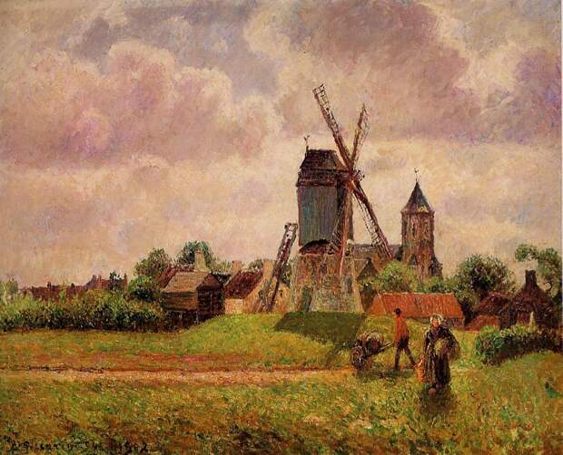 The Knocke Windmill, Belgium. (1894-1902). Писсарро, Камиль