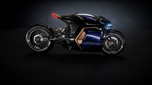 Этот концепт мотоцикла BMW может показаться неудобным для езды, но, безусловно, выглядит круто